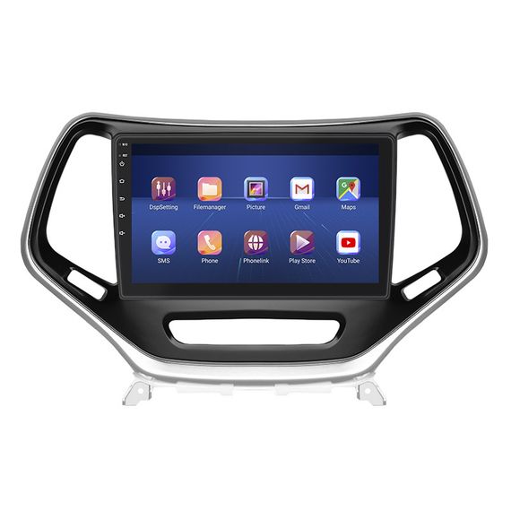 Штатная магнитола Lesko для Jeep Cherokee V (KL) 2013-2018 экран 10" 4/32Gb 4G Wi-Fi GPS Top | Зображення 1