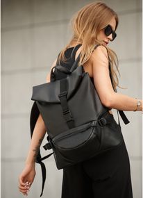 Жіночий рюкзак Sambag RENEDOUBLE чорний 37 х 31 х 14 см (27151001r)