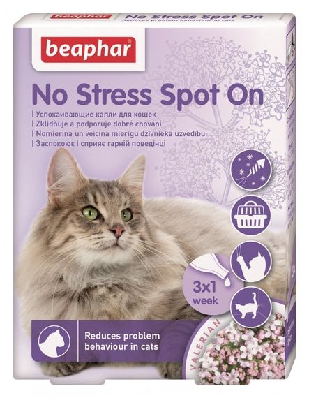 Заспокійливі краплі для котів No Stress Spot On, 3 піп