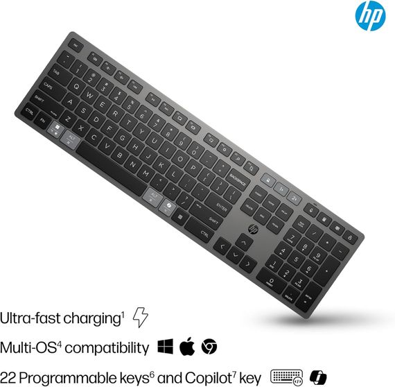 Клавиатура мембранная HP 720 Multi-Device Rechargeable 9T5B1AA | Зображення 4