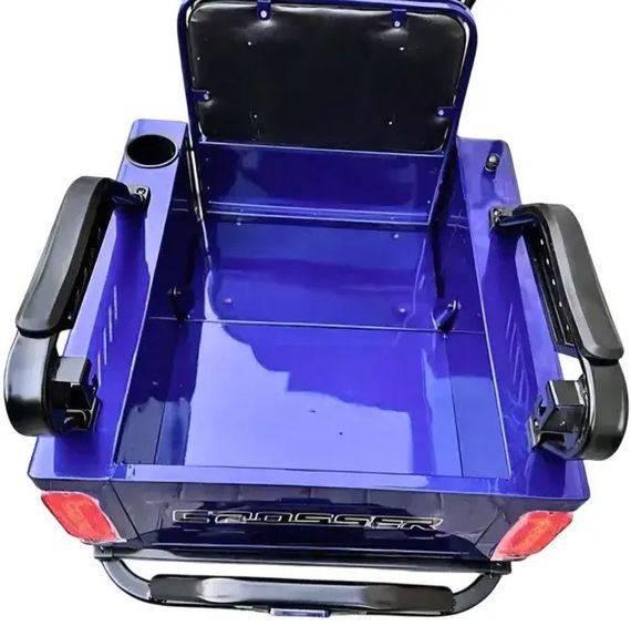 Електротрайк Crosser Transit TR-5 1500 W 72 V 24 Ah, вантажний триколісний електроскутер до 60 км, 3 місця Синій | Зображення 8