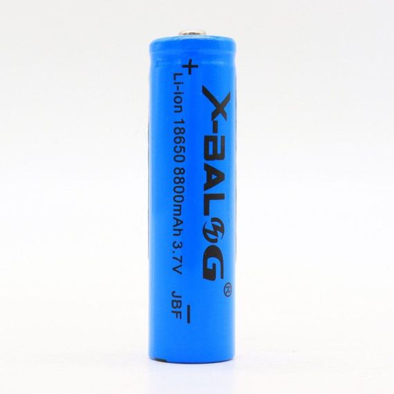 Акумулятор літій-іонний 18650 (1шт) на 8800mAh (3,7V), X-BALOG / Багаторазова акумуляторна батарейка | Зображення 9