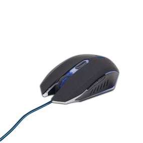 Оптична ігрова мишка Gembird MUSG-001-B, USB інтерфейс, синій колір