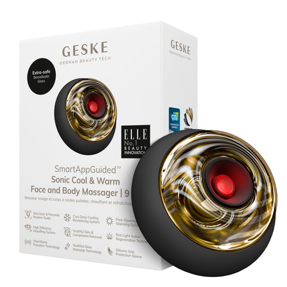 Массажер для лица и тела GESKE Sonic Cool&Warm Face and Body Massager 9в1 starlight, Серый