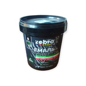 Акрилова емаль Zebra 0.7 кг Темно-зелена (№38) – без запаху, насичене покриття, довговічна