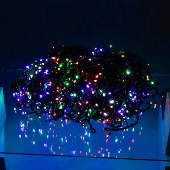 Вулична гірлянда Бахрома 50 м 840 LED чорний провід Мультиколор 50MBML | Зображення 2