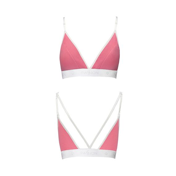 Спортивный топ с двойными бретелями Passion PS007 TOP M, pink | Зображення 3