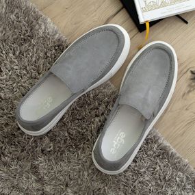 Стильні чоловічі сірі лофери Edge 41 розмір