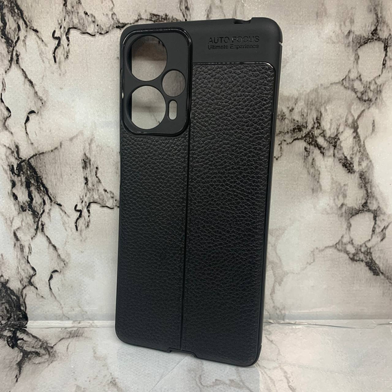 Протиударний чохол AutoFocus Leather Poco F5 чорний