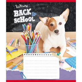 Зошит учнівський "Собака студент" 018-540178L-3 в лінію, 18 аркушів