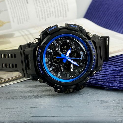 Skmei 1343 Black-Blue | Зображення 2