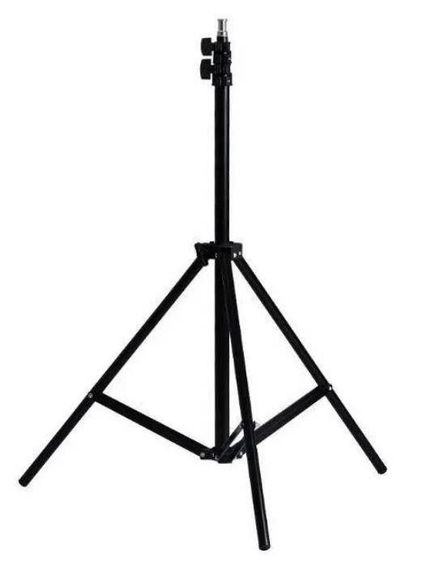 Штатив стійка для кільцевої лампи студійного світла, 2 м, чорний