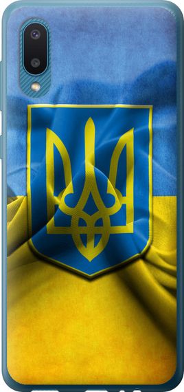 Чехол на Samsung Galaxy A02 A022G Флаг и герб Украины 1 "375u-2260-17620"