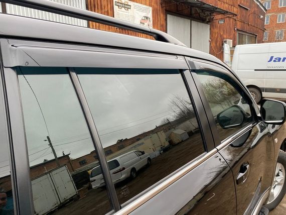 Ветровики 8 см (4 шт, HIC) для Lexus LX570 / 450d | Зображення 2