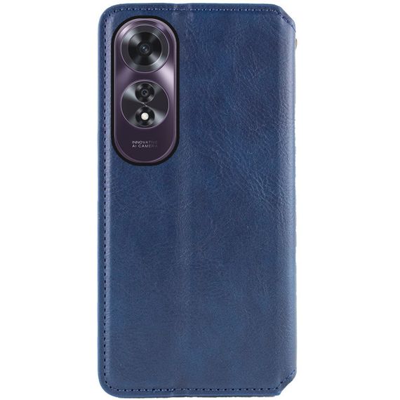 Шкіряний чохол-книжка GETMAN Cubic (PU) для Oppo A60 4G Синій | Зображення 3