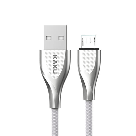 USB кабель Kaku KSC-038 USB - Micro USB 1m - Silver | Зображення 1