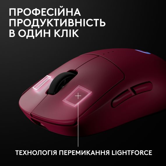 Мишка Logitech G Pro 2 Lightspeed Wireless Magenta (910-007309) | Зображення 6