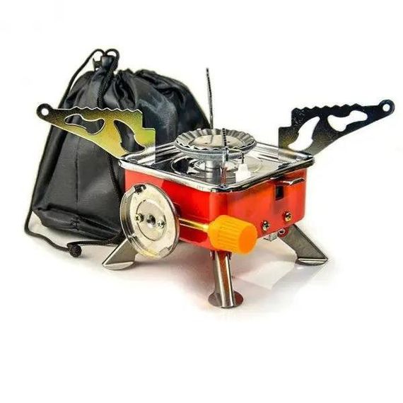 Похідна портативна газова плита, Туристична газова плита для риболовлі, Компактний газовий пальник | Зображення 9