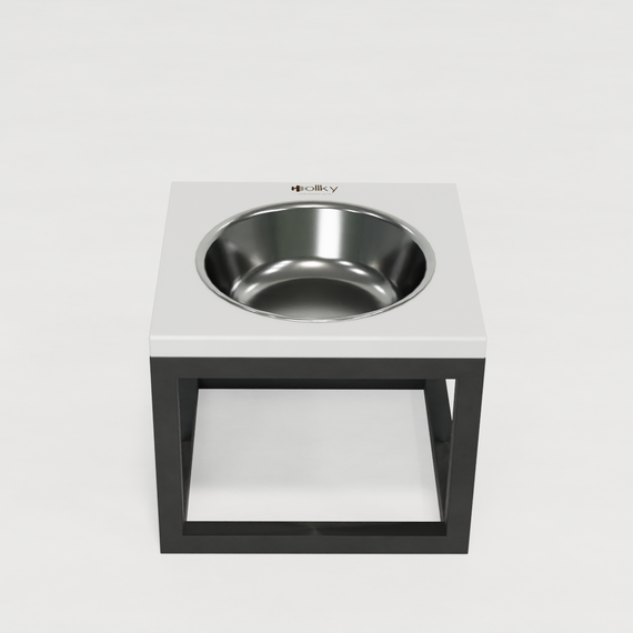 Миска на подставке для больших собак Hollky Base Solo XL (1 × 1,8 л) Solo XL-262620-GRWH | Зображення 7