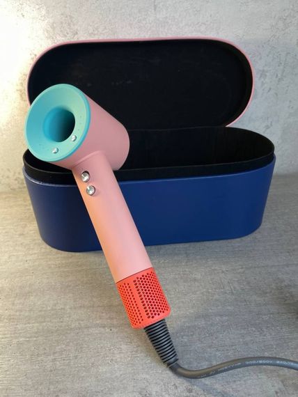 Фен Super Hair Dryer рожевий з іонізацією та турборежимом з кесом на 1 насадку | Зображення 1