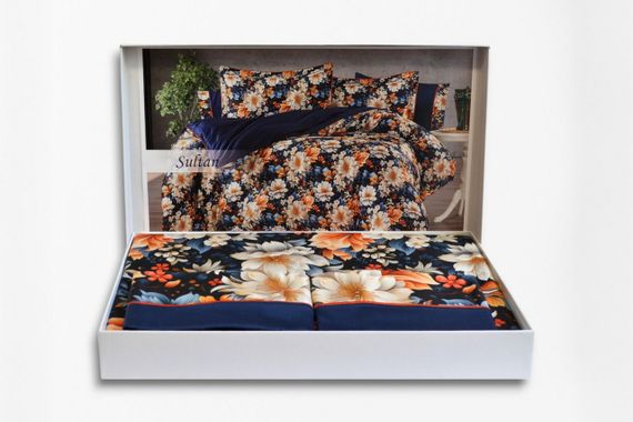 Постельное белье Moss Digital Satin 200 x 220 см Sultan Lacivert | Зображення 4