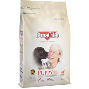 Корм BonaCibo Puppy High Energy Chicken & Rice with Anchovy сухий з куркою для активних цуценят 3 кг