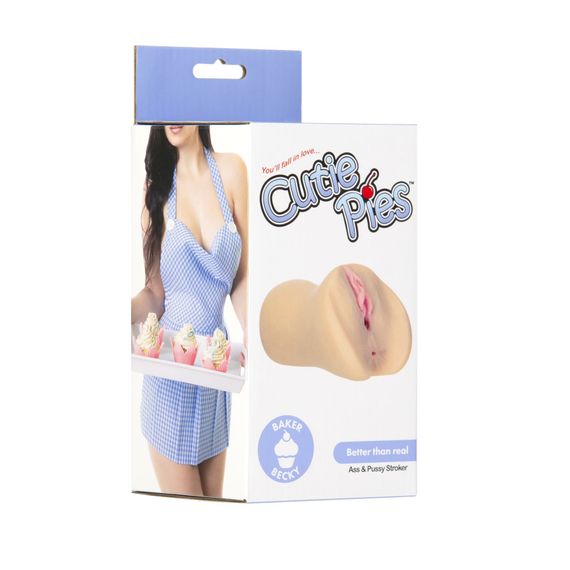 Мастурбатор-вагіна та попка Cutie Pies Baker Becky Vagina & Ass Masturbator, віброкуля в подарунок | Зображення 9
