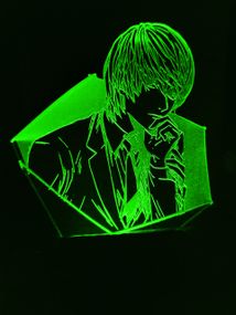 Акриловий світильник-нічник Зошит Смерті Лайт зелений tty-n000836