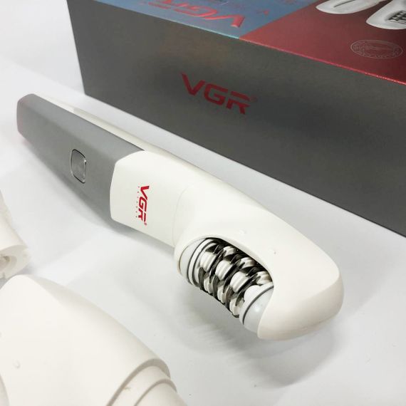 Пемза для удаления мозолей на ногах руках VGR, Триммер с насадками для женщин Эпиляторы всех зон JY-81 | Зображення 6