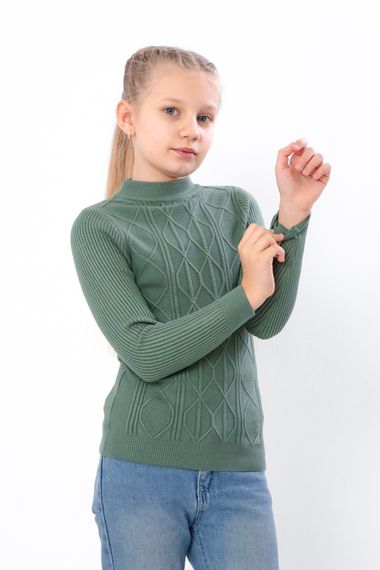 Джемпер для дівчинки Носи своє 146 Зелений (p-16018-184305) | Зображення 2