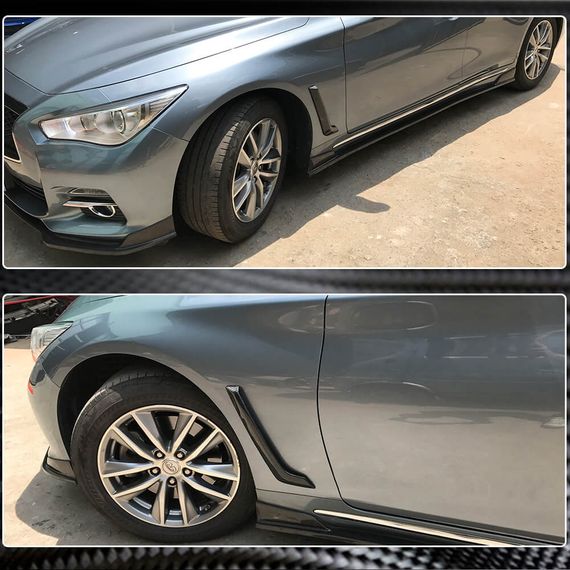 Карбоновые накладки на передние крылья (для Q50 Base/Sport 2014-2020) для Infiniti Q50/Q60 | Зображення 2
