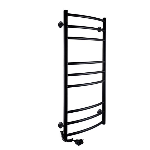 Рушникосушарка UNIO LDE EL 1000-500-9 BLK Драбинка Дуга Еліт чорна (21556) | Зображення 3