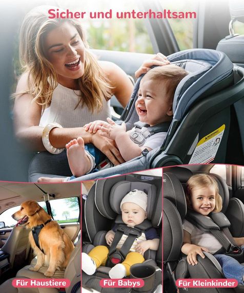 Автомобільна відеоняня LUCKVIEW, монітор 5.2” з камерою заднього виду для малюків в авто Full HD, нічне бачення | Зображення 3