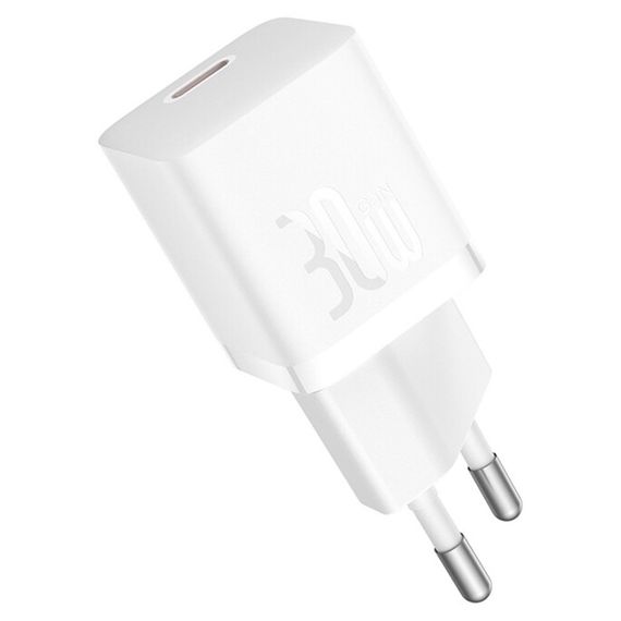 СЗУ Baseus GaN5 Fast Charger (mini) PD30W (1USB-C) (CCGN070) White | Зображення 2