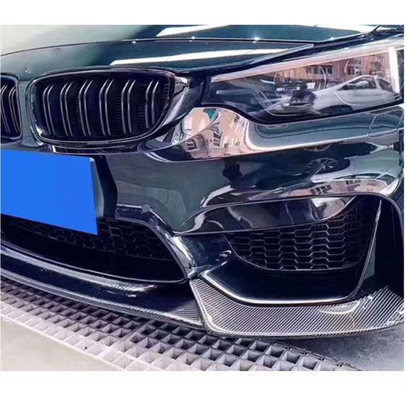Накладка на передній бампер Lip V10 (для F82/F83, Карбон) для BMW 4 серія F-32 2012-2020 рр | Зображення 2
