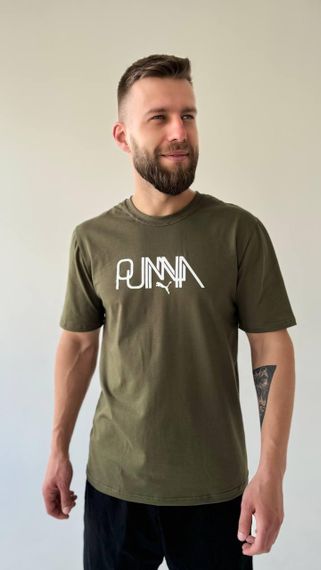 Футболка Puma колір хакі | Зображення 5