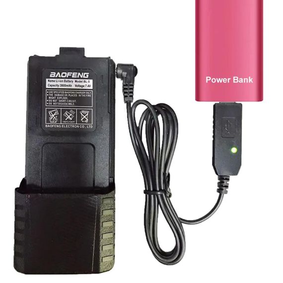 Усиленный аккумулятор для рации Baofeng UV-5R на 3800 mAh, (BL-5L) / Аккумуляторная батарея для радиостанции | Зображення 5