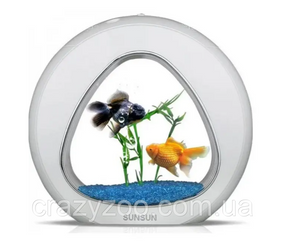 Акваріум SunSun білий 6 л 34х16х32 см YA-02