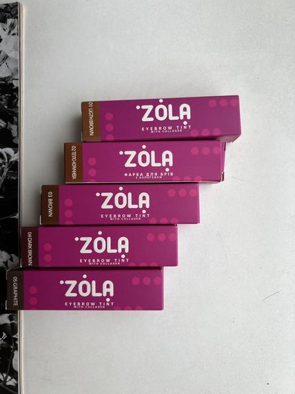 Фарба для брів з колагеном ZOLA Eyebrow Tint With Collagen - 05 Graphite (15 ml)
