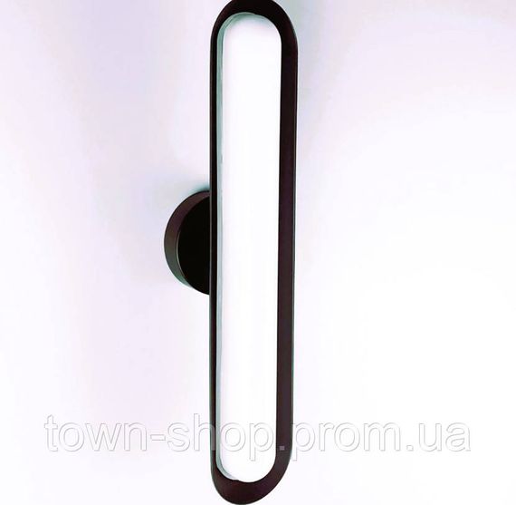 Бра настенное LED WC15-bk-k Черный 44х9х10 см.