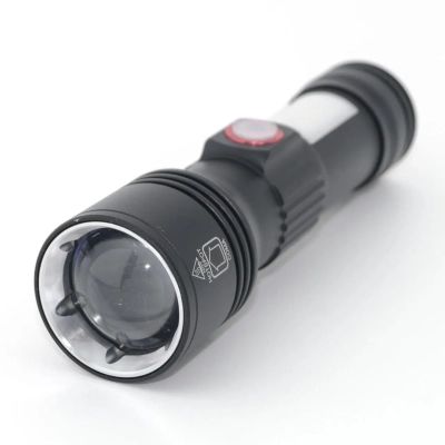 Фонарь Quantum Adept 10W LED zoom +COB з USB+ Li-ion18650/2600mAh (QM-FL1031-18650/2600) | Зображення 1