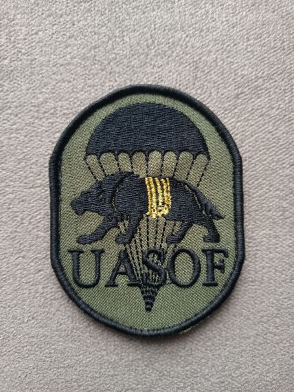 Шеврон UASOF сили спеціальних операцій ЗСУ (ССО) (олива)