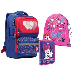 Шкільний рюкзак з пеналом і сумкою для взуття YES S-30 Heart beat 557954 3 предмети