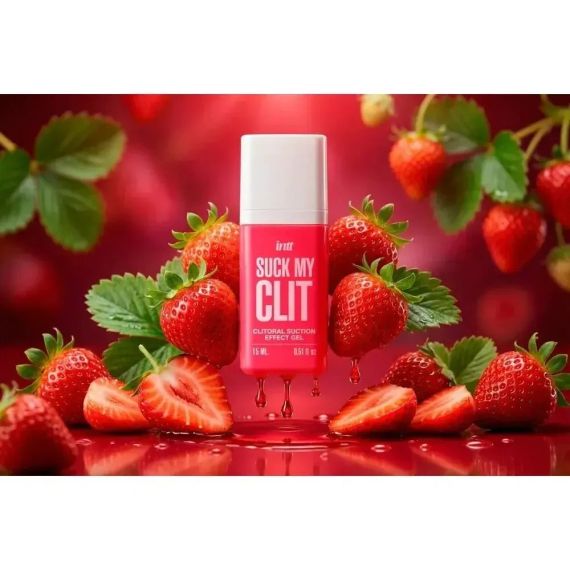 Гель для кліторальної стимуляції Intt Suck My Clit Wild Strawberry, 15 мл Sex Aura | Зображення 1
