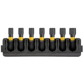 Набор бит DeWALT в касете для Tough Case, FlexTorq, L=25 мм, H3, H4-3 шт, H5-2 шт, H6 (DT70806)