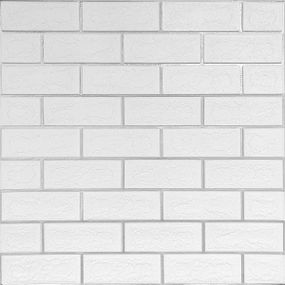 Панель стінова 3D NEW CULTURAL WALL 70*70cm*5mm WHITE+SILVER (D) SW-00001502