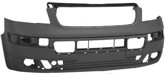 Передний бампер VW Transporter T5 03-09 темно-серая, текстура (FPS) 7H0807101F