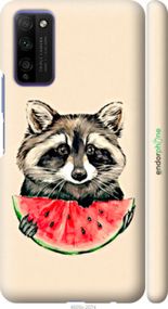 Чохол на Huawei Honor 30 Lite Єнотик з кавуном "4605m-2074-2448"