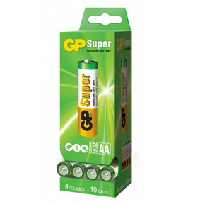 Батарейка лужна AA/LR6 (пл-4шт) GP Super