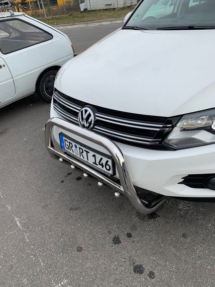 Кенгурятник WT003 (нерж) 60 мм, без напису для Volkswagen Tiguan 2007-2016 рр | Зображення 5